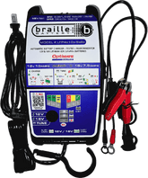 Braille 12.8V 9.5A/16V 7.5A Lithium Battery Charger and Maintainer